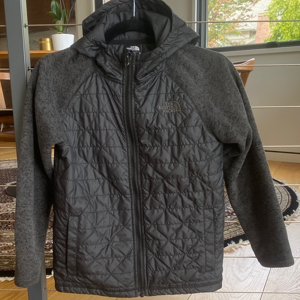 The North Face Kids Charcoal Quilted Jacket